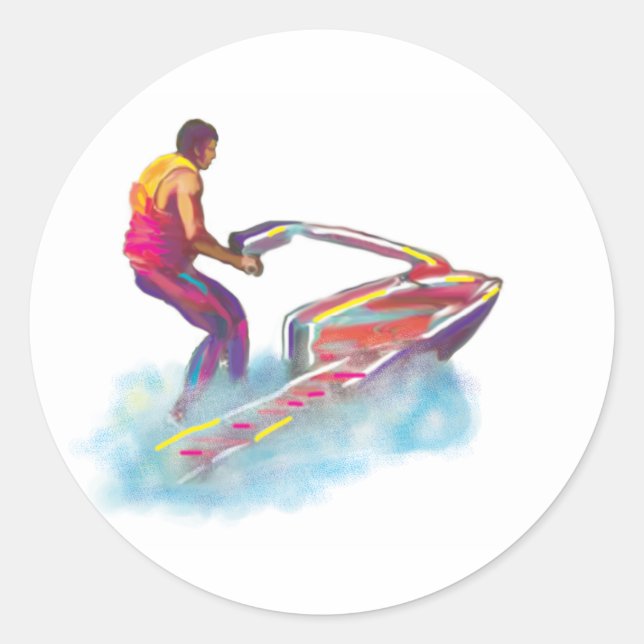 Sticker Rond jetski (Devant)