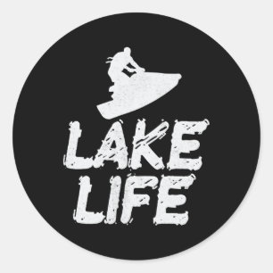 Sticker Rond Jetski Jet Ski Ski Love Sports nautiques Funny Coo