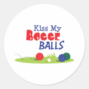 Sticker Rond Jeu Bocce Ball