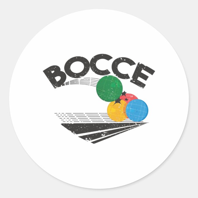 Sticker Rond Jeu Bocce Balls (Devant)