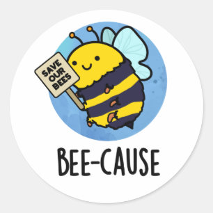 Sticker Rond Jeu d'abeilles