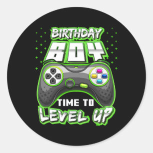 Sticker Rond Jeu d'Anniversaire Jeu d'Anniversaire Joueur 11