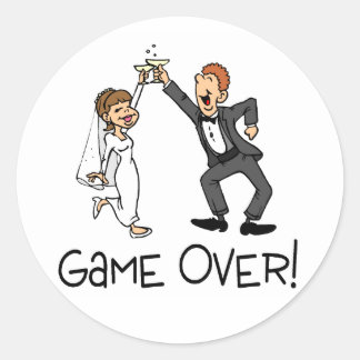 Sticker Rond Jeu de mariée et de chambre