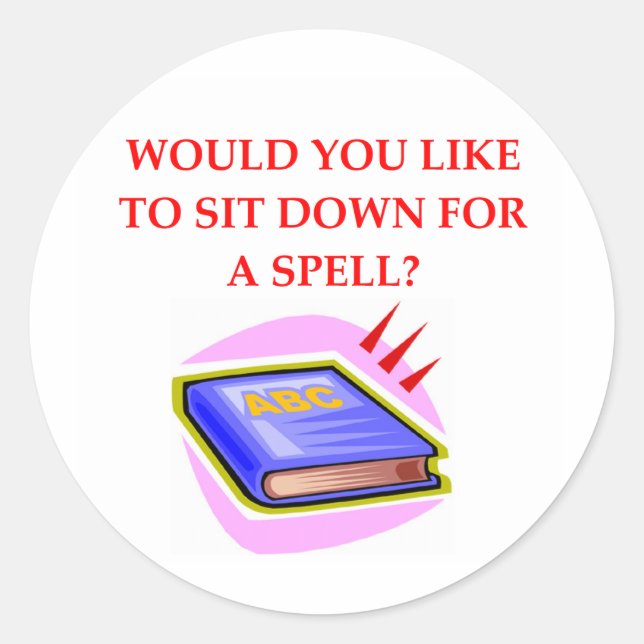 Sticker Rond jeu de mots (Devant)