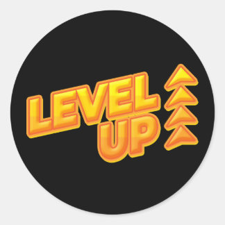 Sticker Rond Jeu de niveau supérieur