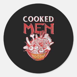 Sticker Rond Jeu de Ramen japonais Humour de nourriture cadeau 