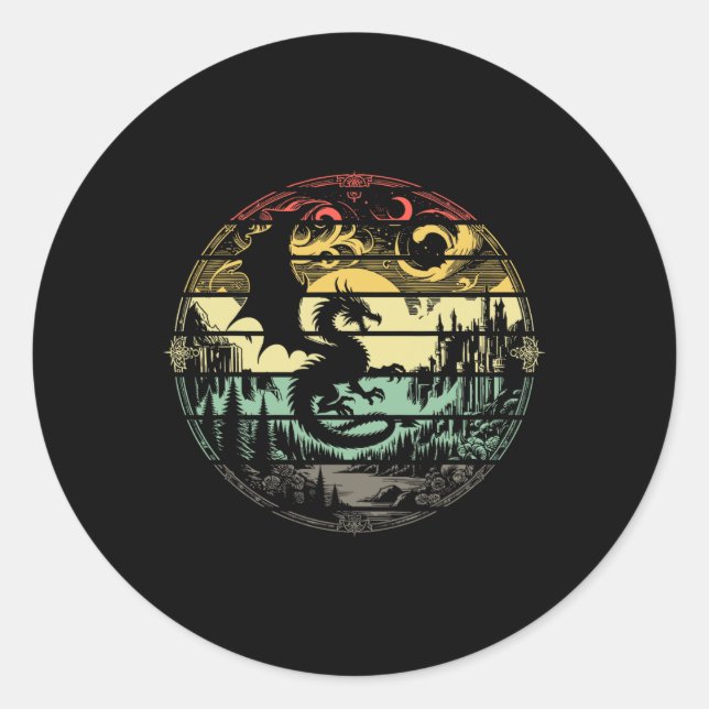 Sticker Rond Jeu de rôle Rpg Master D20 Jeu de société Drôle Rp (Devant)