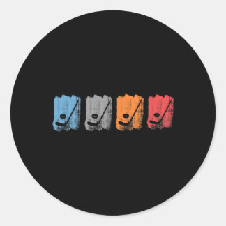 Sticker Rond Jeu de sport de hockey sur glace