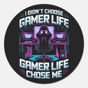Sticker Rond Jeu de vie Choisissez-moi