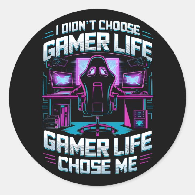 Sticker Rond Jeu de vie Choisissez-moi (Devant)