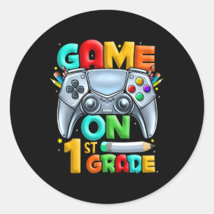Sticker Rond Jeu en 1ère année Retour à l'école 1ère année nive
