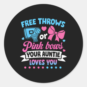 Sticker Rond Jeu gratuit ou des vaches roses Tante Aime toi béb