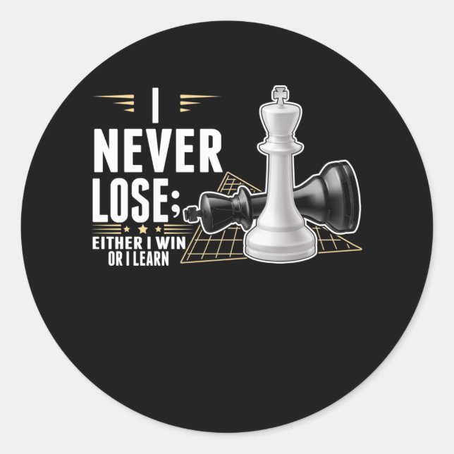 Sticker Rond Jeu Smart Chess Player Intelligent Board (Devant)