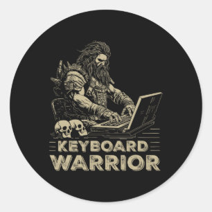 Sticker Rond Jeu vidéo Guote Clavier en ligne Gamer 1