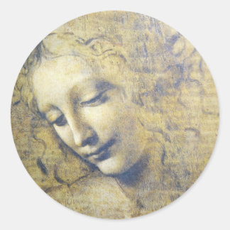 Sticker Rond jeune femme 2