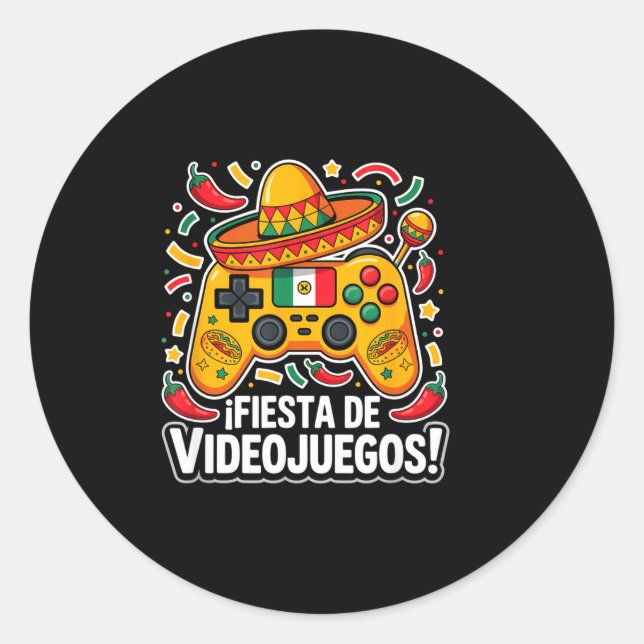 Sticker Rond Jeux cinq de mayo baske  (Devant)