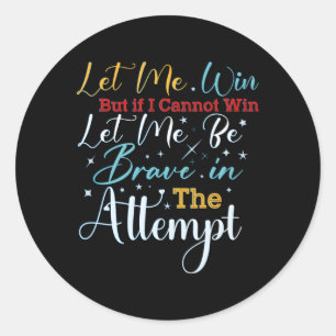 Sticker Rond Jeux Olympiques Spéciaux, laissez-moi gagner