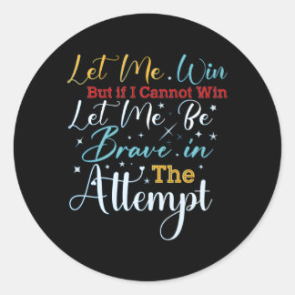 Sticker Rond Jeux Olympiques Spéciaux, laissez-moi gagner