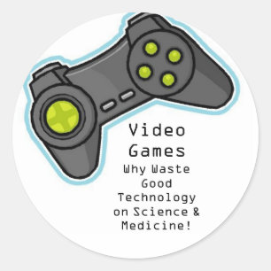 Sticker Rond jeux vidéo