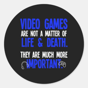 Sticker Rond Jeux vidéo drôles Pc Console Joueur Geek