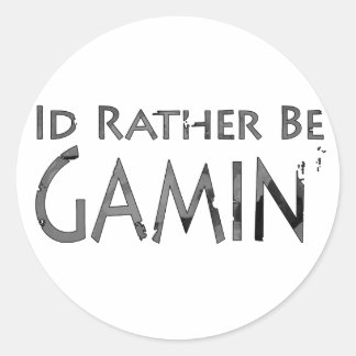 Sticker Rond Jeux Vidéo et Jeux - Je préfère être Jeux 2