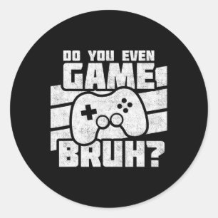 Sticker Rond Jeux Vidéo - Jeu De Console Pc - Jeu Vidéo Drôle