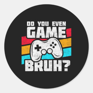 Sticker Rond Jeux Vidéo - Jeux Vidéo - Jeux Vidéo Drôle