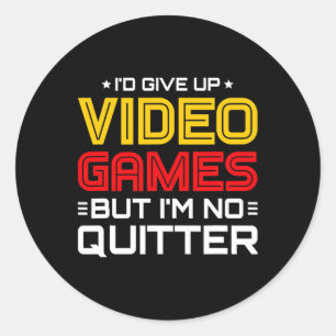 Sticker Rond Jeux Vidéo - Jeux Vidéo - Jeux Vidéo Drôle