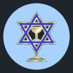 Sticker Rond Jewish Star<br><div class="desc"></div>