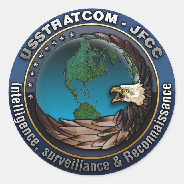 Sticker Rond JFCC Renseignement, surveillance et reconnaissance (Devant)