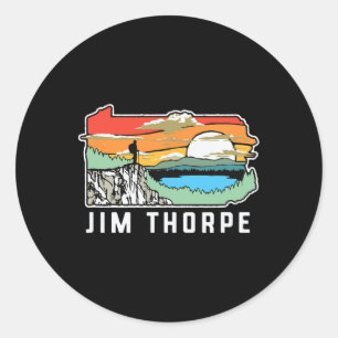 Sticker Rond Jim Thorpe Pennsylvanie Nature Extérieur Randonnée