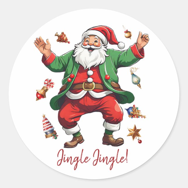 Sticker Rond Jingle Jingle ! (Devant)
