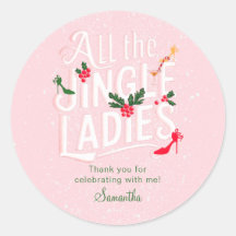 Jingle Ladies Night Out Moderne Pink Pastel Holida