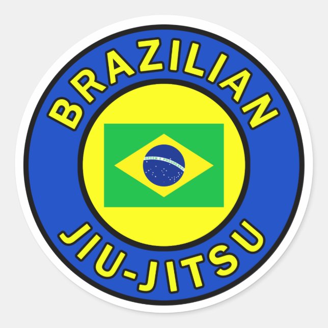 Sticker Rond Jiu Jitsu (Devant)