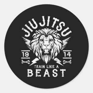 Sticker Rond Jiu Jitsu Brésil Jiu Jitsu Mixed martial art Bjj