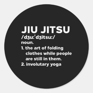 Sticker Rond Jiu Jitsu Définition Bjj Brésil Mial