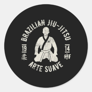 Sticker Rond Jiu Jitsu Et Suave Oss Bjj