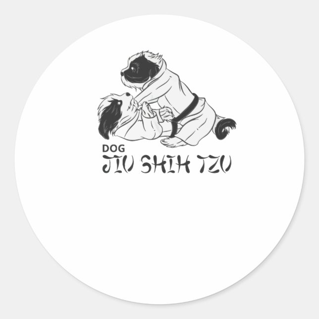 Sticker Rond Jiu Shih Tzu (Devant)