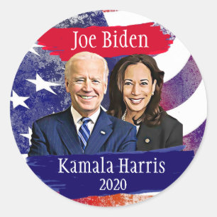 Sticker Rond Joe Biden et Kamala Harris 2020 Election
