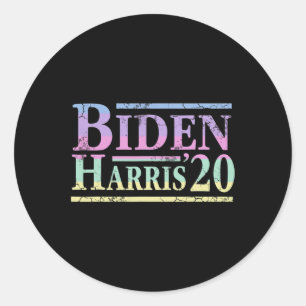 Sticker Rond Joe Biden Kamala Harris 2020 Election Anti Trump