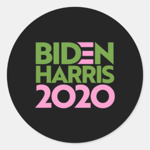 Sticker Rond Joe Biden Kamala Harris Élection Démocrate Anti Vé