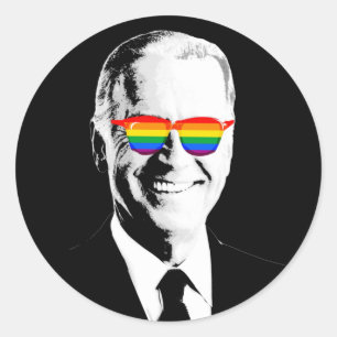 Sticker Rond Joe Biden Pride