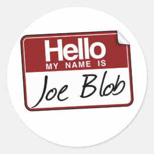 STICKER ROND JOE BLOB