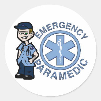 Sticker Rond Joe Emergency Medic