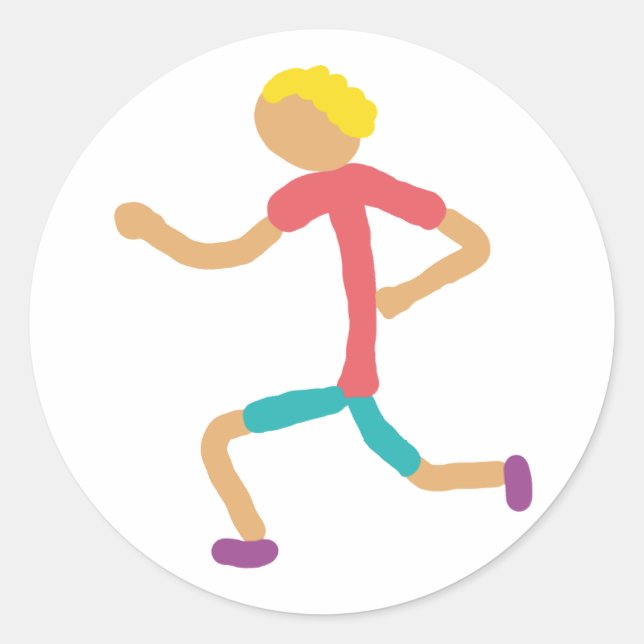 Sticker Rond Jogging (Devant)