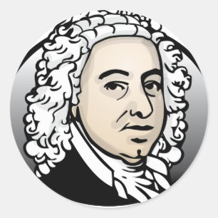 Sticker Rond Johann Sebastian Bach