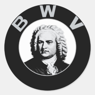 Sticker Rond Johann Sebastian Bach