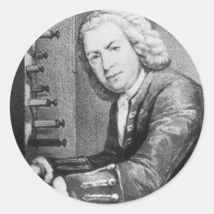 Sticker Rond Johann Sebastian Bach Stuff