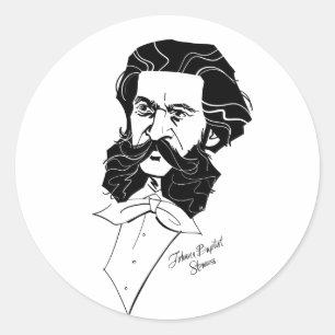 Sticker Rond Johann Strauss