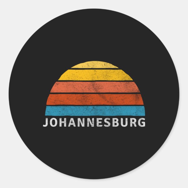Sticker Rond Johannesburg (Devant)
